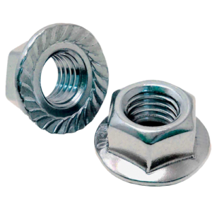 Гайки шестигранні з фланцем DIN 6923