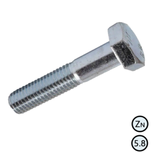БОЛТ М20Х75 5,8 ЦБ DIN 931 З ЧАСТКОВОЮ РІЗЬБОЮ