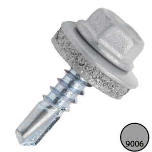 Саморіз 4,8х19 + EPDM RAL 9006 6гр. головка з буром