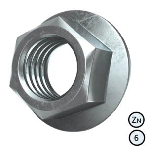 Гайка з фланцем М8 БЦ DIN 6923