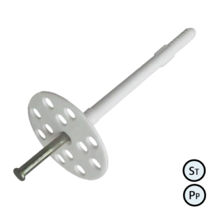 Дюбель 10х110 для термоізоляції з металевим цвяхом