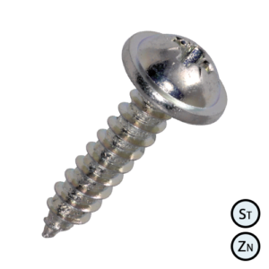 DIN968 Саморіз 4,2х65 БЦ з напівкруглою головкою та прес-шайбою