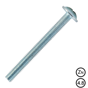 DIN 967 М6х50 Гвинт з напівкруглою головкою і пресшайбою