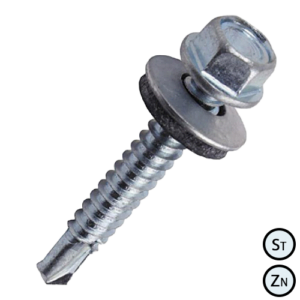 Саморіз 5,5х55 + EPDM БЦ 6гр. головка з буром