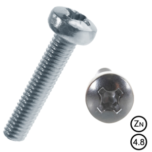 DIN 7985 М4х8 Гвинт з напівкруглою головкою і хрестоподібним шліцом PH