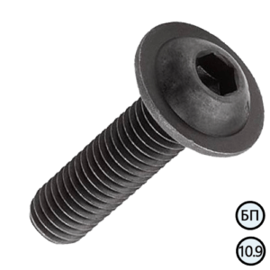DIN 7380/ISO 7380-2 Гвинт М10х16 10,9 з напівкруглою головкою та вн. шестигранником