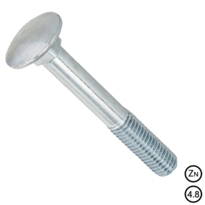 БОЛТ 10Х30 4,8 КЛ.М. DIN 603 З НАПІВКРУГЛОЮ ГОЛОВКОЮ І КВАДРАТНИМ ПІДГОЛОВНИКОМ