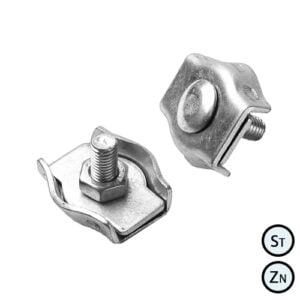 Затискач для тросу одинарний 2мм