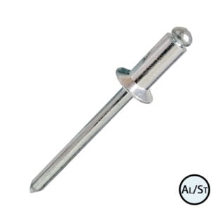 Заклепка 2,4х5 Al/St з пл. головкою DIN 7337